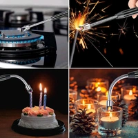 Lighter Long Flexible Electric Arc USB Rechargeable Windproof Flameless Electronic Smoking Plasma Lighters for Multipurpose Like Candles Grill BBQ Smoking Fireplace Survival Stove
