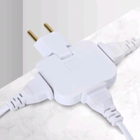 3 in 1 Adapter | Universal Adapter | Mini Slim Wireless Outlet Adapter | Multi Foldable Adapter Plug | Foldable Plug Socket and 180 Degree Extension Plug Rotating and Foldable Wall Plug