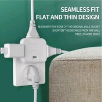 3 in 1 Adapter | Universal Adapter | Mini Slim Wireless Outlet Adapter | Multi Foldable Adapter Plug | Foldable Plug Socket and 180 Degree Extension Plug Rotating and Foldable Wall Plug