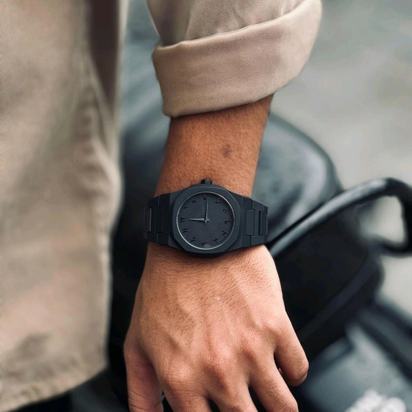 Arabic Aura Minimal Matte Arabic Dial Watch | Luxury-Inspired Design - Black