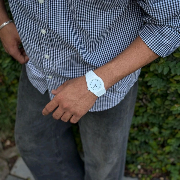 Arabic Aura Minimal Matte Arabic Dial Watch | Luxury-Inspired Design - Ice White