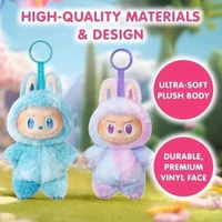 Hot Trend Labubu Doll Birthday Gift Cartoon Character Toy Action Figure Labubu, Plush Keychain Surprise (Multicolor)