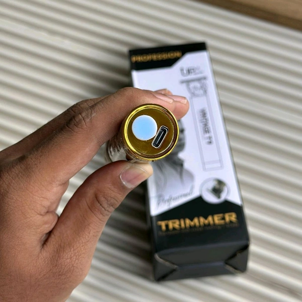 Vintage T9 Hair & Beard Trimmer | Rechargeable | Metal Body | USB Charging | 4 Guide Combs