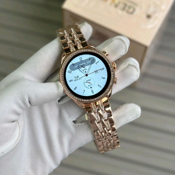 Gen 9 Diamond-Bezel Smartwatch | Dual Strap Combo | Bluetooth Calling | Wireless Charging | Custom Watch Faces