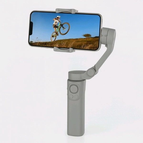 F5 Foldable 3-Axis Gimbal Stabilizer | Advanced Gyroscope | Shake-Free Footage | Object Tracking | Panoramic, Time-Lapse & Slow-Motion | Ideal for Vlogging & Travel