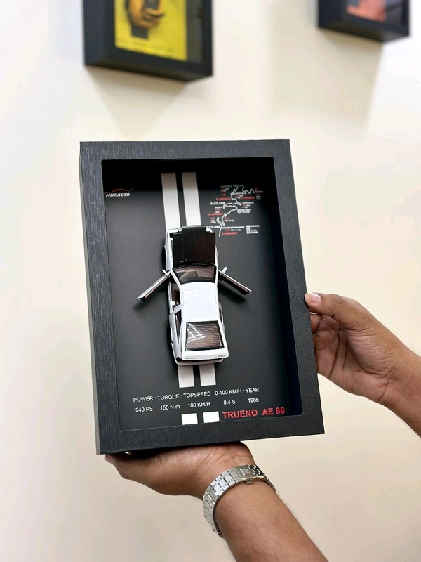 Premium Framed Car Model – 3D Wall Decor for Auto Enthusiasts, Unique Models - SRB5