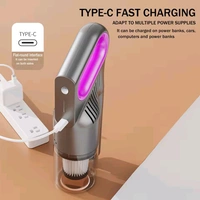 Cordless Vacuum Cleaner, 120W Lightweight Stick Vacuum with USB Rechargeable Battery, 3 Cleaning Modes, One-Button Dust Dumping & 280ml Dust Cup for Home, Sofa, Pet Hair, and Car