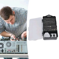 117 Pcs Set Screwdriver Electronic Repair Tool Kit, Magnetic Bit Micro Screwdriver Set Phone Repair Tool Kit Electronics Precision for Computer, Laptop, Mobile, PC, Tablet, Game Console