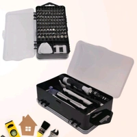 117 Pcs Set Screwdriver Electronic Repair Tool Kit, Magnetic Bit Micro Screwdriver Set Phone Repair Tool Kit Electronics Precision for Computer, Laptop, Mobile, PC, Tablet, Game Console