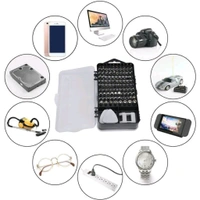 117 Pcs Set Screwdriver Electronic Repair Tool Kit, Magnetic Bit Micro Screwdriver Set Phone Repair Tool Kit Electronics Precision for Computer, Laptop, Mobile, PC, Tablet, Game Console