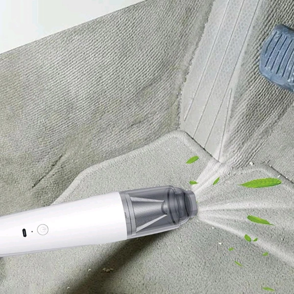 Multipurpose Cordless Rechargeable Mini Handheld Vacuum Cleaner Set with 5 Nozzle Attachments for Car, Home, Sofa, Keyboard, and Electronics Cleaning