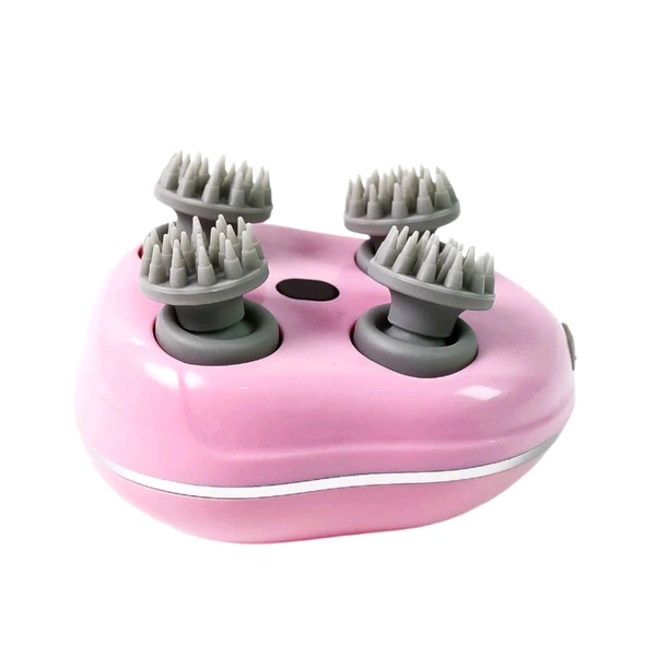 Smart Electric Scalp Massager, Handheld Electric Pet Massager Massage Tool with 4 Massage Heads