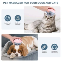Smart Electric Scalp Massager, Handheld Electric Pet Massager Massage Tool with 4 Massage Heads
