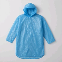 5 Pieces Ultra Lightweight Disposable Raincoat with Hood for Adults One-Time Use Emergency Waterproof Poncho for Travel