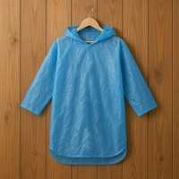 5 Pieces Ultra Lightweight Disposable Raincoat with Hood for Adults One-Time Use Emergency Waterproof Poncho for Travel