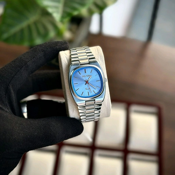 Delton Budget Analog Quartz Watch – Premium Style at a Budget Price - Sky Blue