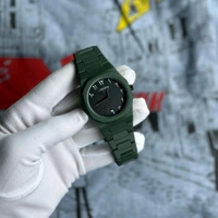 Arabic Aura Minimalist Watch for Men & Women – Ultra-Lightweight, Matte Finish, Analog Display, Dual Color Options - Green