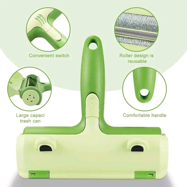 Pet Hair Remover Roller for Furniture, Sofa, and Beds – Reusable Self-Cleaning Brush with Dust Storage Box, No Battery Needed – Ideal for Cats & Dogs