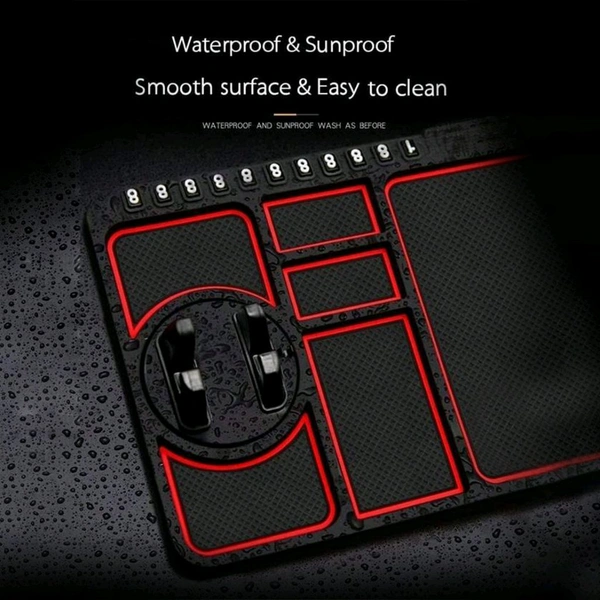 Non-Slip Car Dashboard Mat Anti-Slip Multifunctional Keys Cell Phone Holder Pad Car Phone Holder (1 Pc)