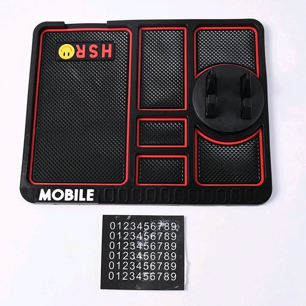 Non-Slip Car Dashboard Mat Anti-Slip Multifunctional Keys Cell Phone Holder Pad Car Phone Holder (1 Pc)