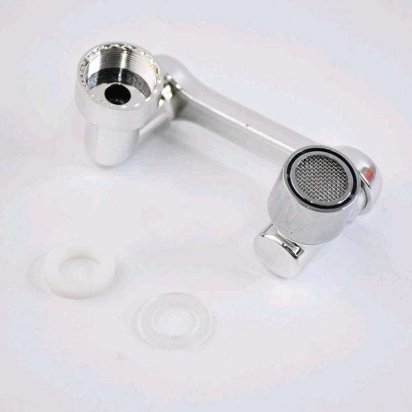 Chrome-Plated Universal Faucet Extension Splash-Proof Tap Nozzle with Dual Rotation & Adjustable Water Flow – Kitchen/Bathroom Sink Aerator Connector