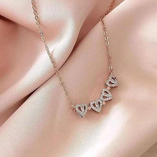 Golden Rose & Necklace Set, Perfect Gift Set 