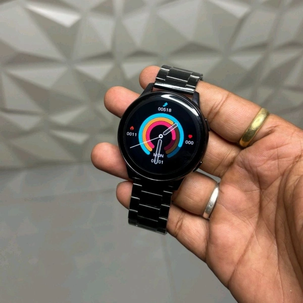 Active 2 Smartwatch – 7-in-1 Strap Combo with Wireless Charger | HD Display, Dual Bluetooth Calling, Fitness Tracker & Health Monitor - Silver