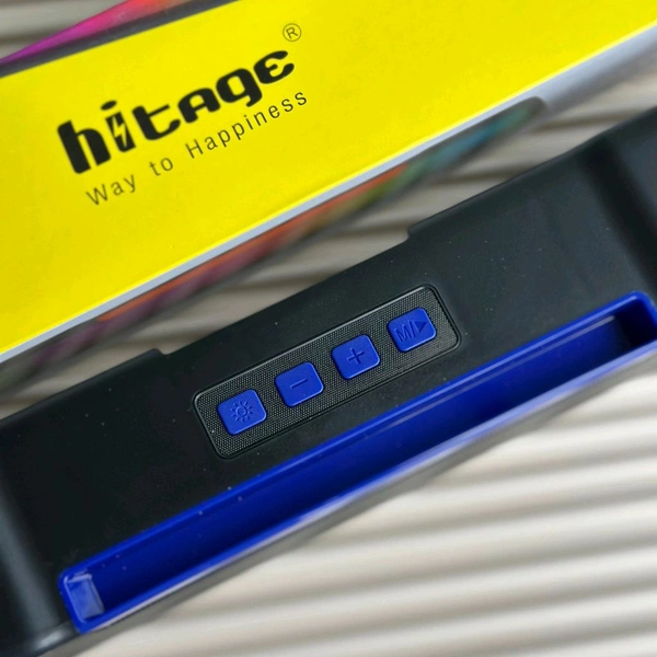 Hitage Majestic 20W Wireless Bluetooth Speaker with RGB Lights | TWS, USB, TF Card, BT 5.3 | 1800mAh Battery | 6H Playtime
