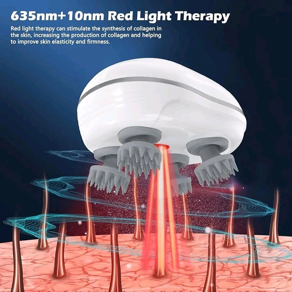 Rechargeable Electric Scalp Massager – 3 Speed Modes, Deep Kneading for Hair Growth, Dandruff Removal, Stress Relief & Scalp Relaxation | Waterproof & Portable