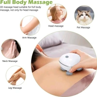 Rechargeable Electric Scalp Massager – 3 Speed Modes, Deep Kneading for Hair Growth, Dandruff Removal, Stress Relief & Scalp Relaxation | Waterproof & Portable