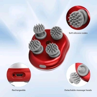 Rechargeable Electric Scalp Massager – 3 Speed Modes, Deep Kneading for Hair Growth, Dandruff Removal, Stress Relief & Scalp Relaxation | Waterproof & Portable