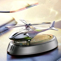 Helicopter Design Car Dashboard Perfume Diffuser with Rotating Blades – Solar Powered Aromatherapy Air Freshener 