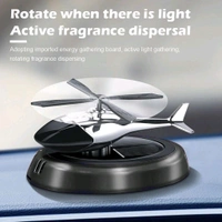 Helicopter Design Car Dashboard Perfume Diffuser with Rotating Blades – Solar Powered Aromatherapy Air Freshener 