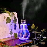 Air Freshener Bulb Humidifier With LED Night Light For Car Home And Office (Multi Color)