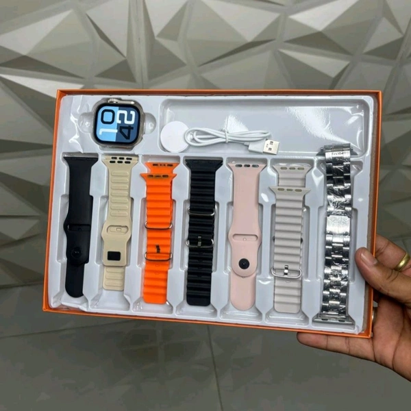 Most Awaited Budget Combo | 7 in 1 Strap Series 8 Ultra 49MM Smartwatch | Perfect For Gifting 