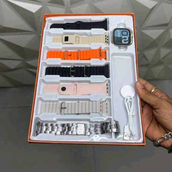 Most Awaited Budget Combo | 7 in 1 Strap Series 8 Ultra 49MM Smartwatch | Perfect For Gifting 