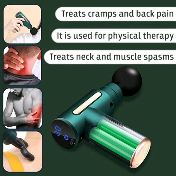 Massage Gun | Strike Handheld Percussion Massage Gun with Interchangeable Massage Heads
