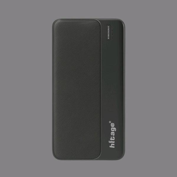 Hitage POWER PULSE 10000mAh Power Bank | Dual USB Output | Type-C + Micro Input | LED Indicator | Fast Charging | PB-144 Model - 3 Months Cybzone Warranty