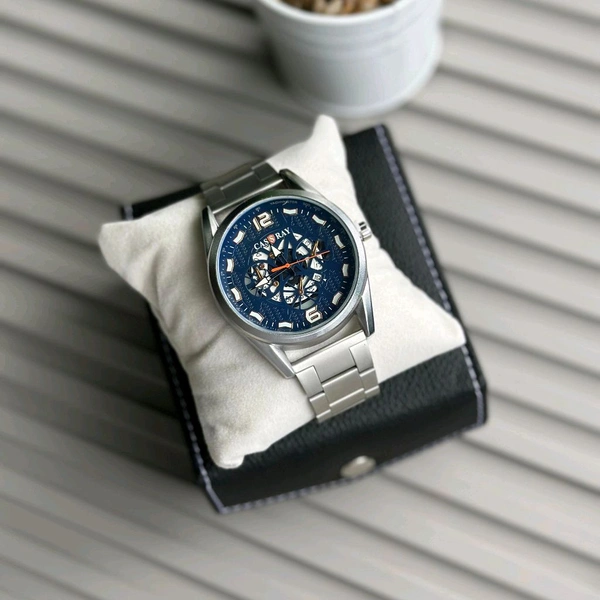 CASSRAY Budget Analog Quartz Watch – Premium Style at a Budget Price - Silver