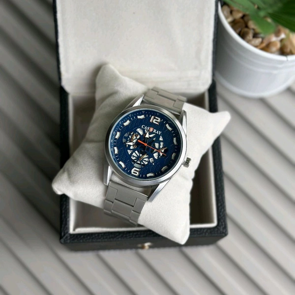 CASSRAY Budget Analog Quartz Watch – Premium Style at a Budget Price - Silver