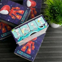 LED Mini Hero Robot Lamp | Adjustable Desk Night Light for Kids & Adults | Cute Cartoon Design | Eye-Caring Study Lamp - Red