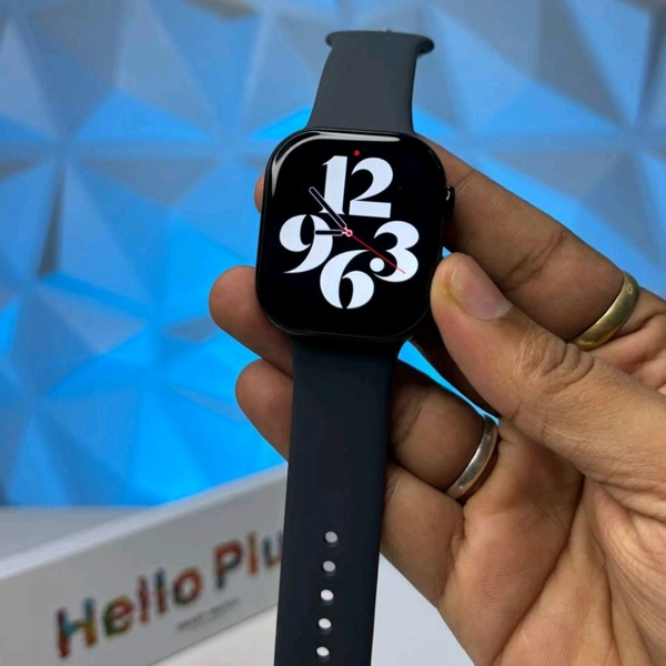 Hello Plum H16 Smartwatch – 1GB Storage, Smooth 60Hz Display, Always On Display, TWS Connectivity - Black, 1 Month Cybzone Warranty