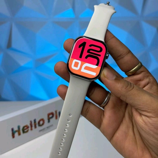Hello Plum H16 Smartwatch – 1GB Storage, Smooth 60Hz Display, Always On Display, TWS Connectivity - Gray, 1 Month Cybzone Warranty