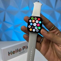 Hello Plum H16 Smartwatch – 1GB Storage, Smooth 60Hz Display, Always On Display, TWS Connectivity - Gray, 1 Month Cybzone Warranty