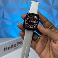 Hello Plum H16 Smartwatch – 1GB Storage, Smooth 60Hz Display, Always On Display, TWS Connectivity - Gray, 1 Month Cybzone Warranty