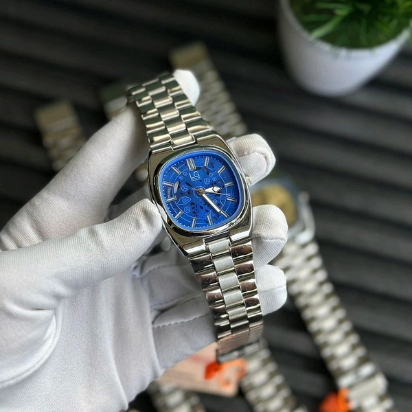 LG Gold Budget Analog Quartz Watch – Premium Style at a Budget Price - Blue