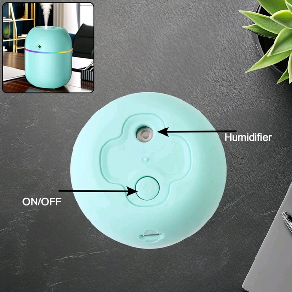Portable Lighting Mini Humidifier, USB Personal Desktop Air Humidifier for Baby Bedroom Travel Office Home with Light, Cool Mist Humidifier, Essential Oil Diffusers, Cool Mist Humidifiers