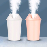 Bear Shape USB Humidifiers for Bedroom Home Humidifiers, Mini Air Humidifier Cup, Suitable for Study Room, Bedroom, Baby Room, Office, Car (1 Pc / Multicolor Light) 