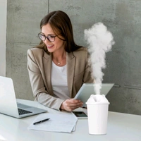 Bear Shape USB Humidifiers for Bedroom Home Humidifiers, Mini Air Humidifier Cup, Suitable for Study Room, Bedroom, Baby Room, Office, Car (1 Pc / Multicolor Light) 