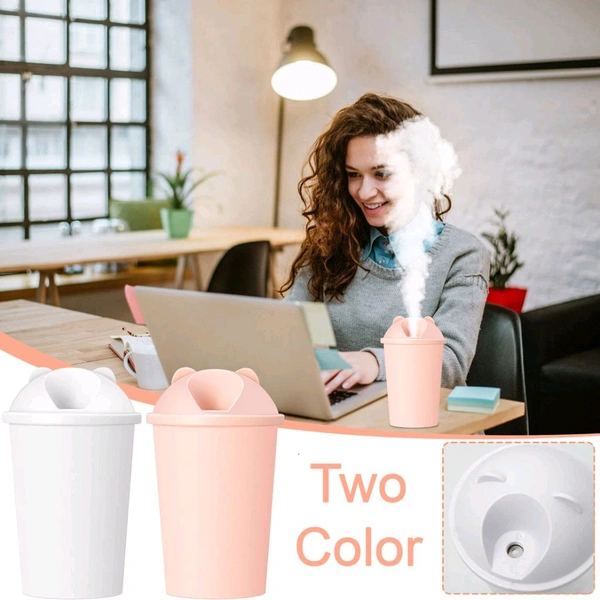 Bear Shape USB Humidifiers for Bedroom Home Humidifiers, Mini Air Humidifier Cup, Suitable for Study Room, Bedroom, Baby Room, Office, Car (1 Pc / Multicolor Light) 